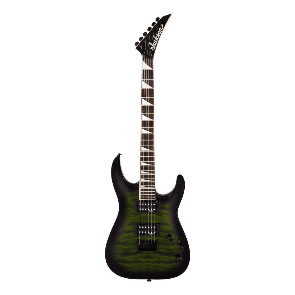 Jackson JS Series Dinky Arch Top JS32Q DKA HT Electric Guitar with Amaranth Fingerboard in Transparent Green Burst
