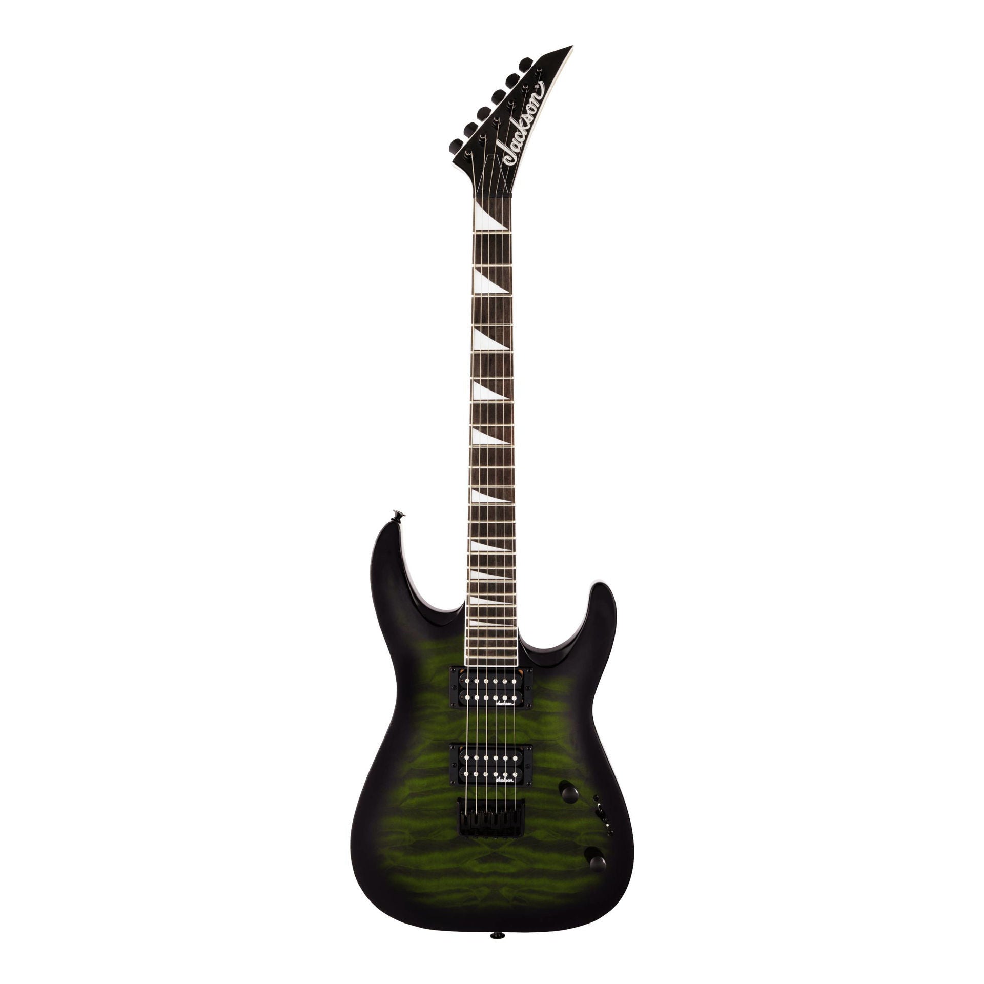 Jackson JS Series Dinky Arch Top JS32Q DKA HT Electric Guitar with Amaranth Fingerboard in Transparent Green Burst