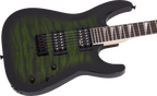 Jackson JS Series Dinky Arch Top JS32Q DKA HT Electric Guitar with Amaranth Fingerboard in Transparent Green Burst
