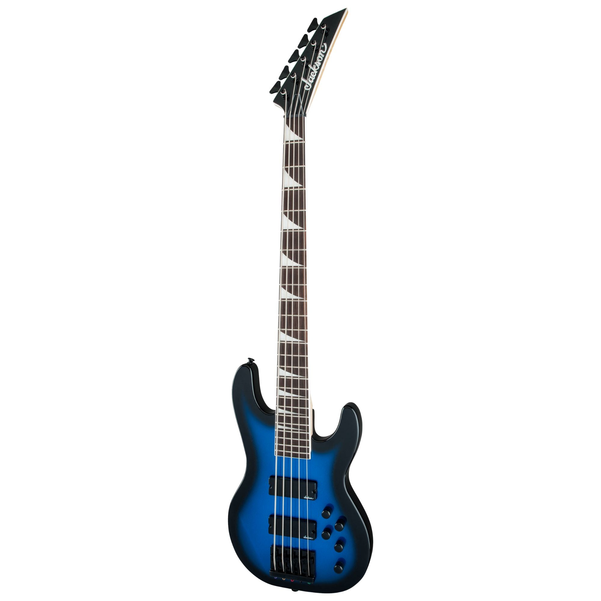 Jackson JS Concert Bass JS3V Amaranth FB Mtlc Blue Burst