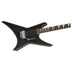 Jackson Pro Plus LTD ED Pure Metal Warrior WR1A EB FB electric guitar in glossy black finish with sleek metal design elements.