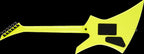 Jackson X Series KEX-M Kelly Electric Guitar with Maple Fingerboard in Neon Yellow