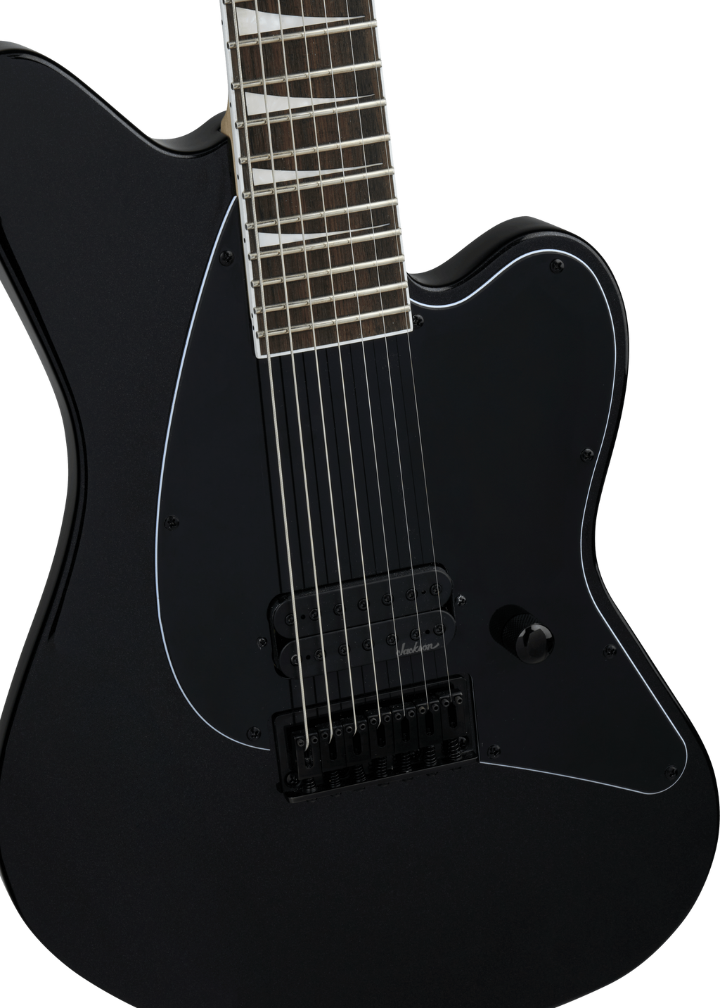 Jackson X Series Surfcaster SF HT7 Laurel FB Electric Guitar - Metallic Black