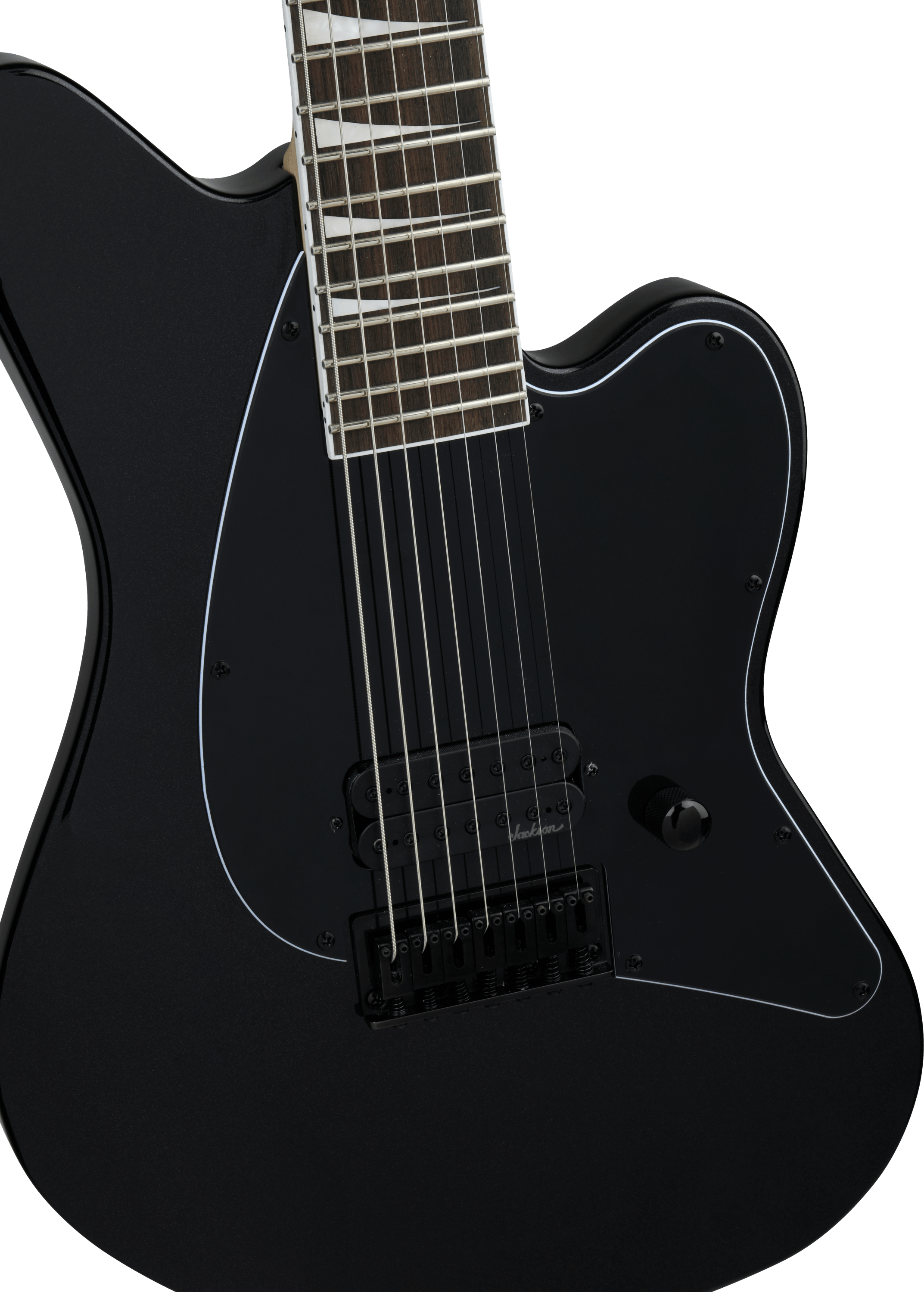 Jackson X Series Surfcaster SF HT7 Laurel FB Electric Guitar - Metallic Black
