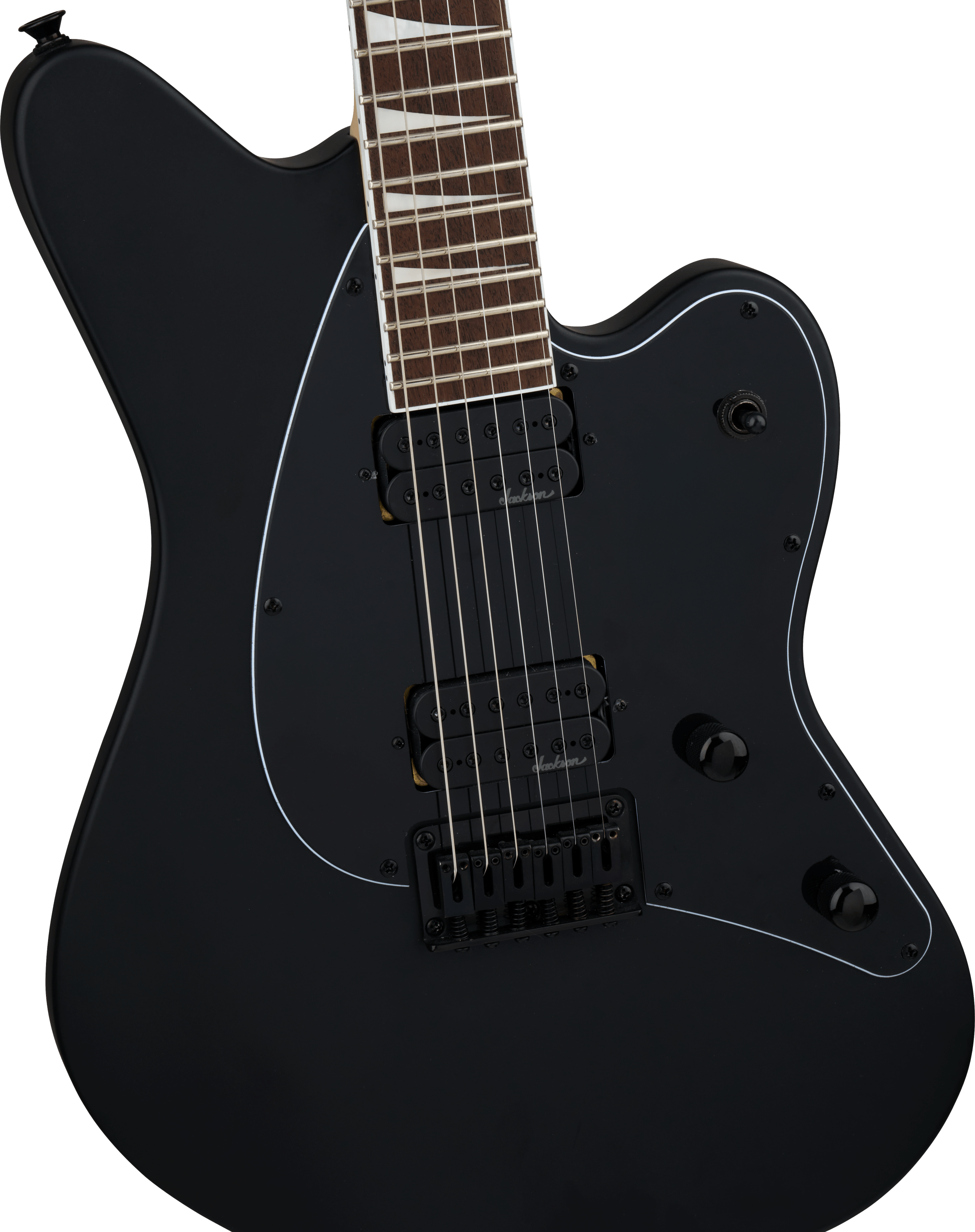 Jackson X Series Surfcaster SC HT6 Laurel FB Electric Guitar - Satin Black