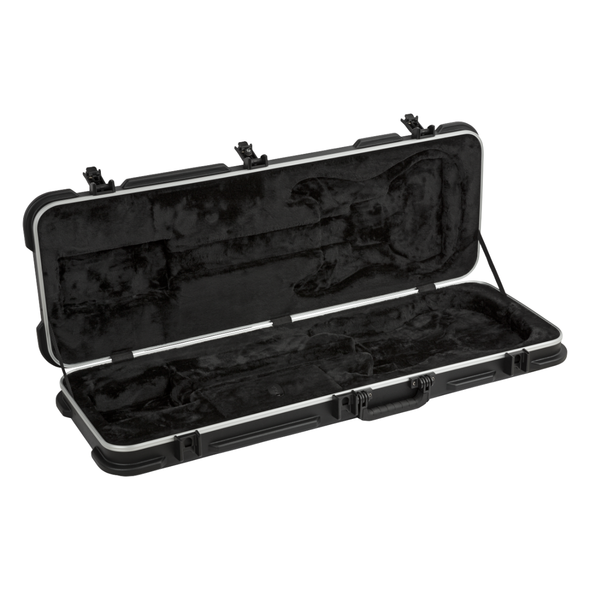 Jackson Standard Guitar Case with a sleek design, padded interior, and sturdy handles for secure guitar transport.