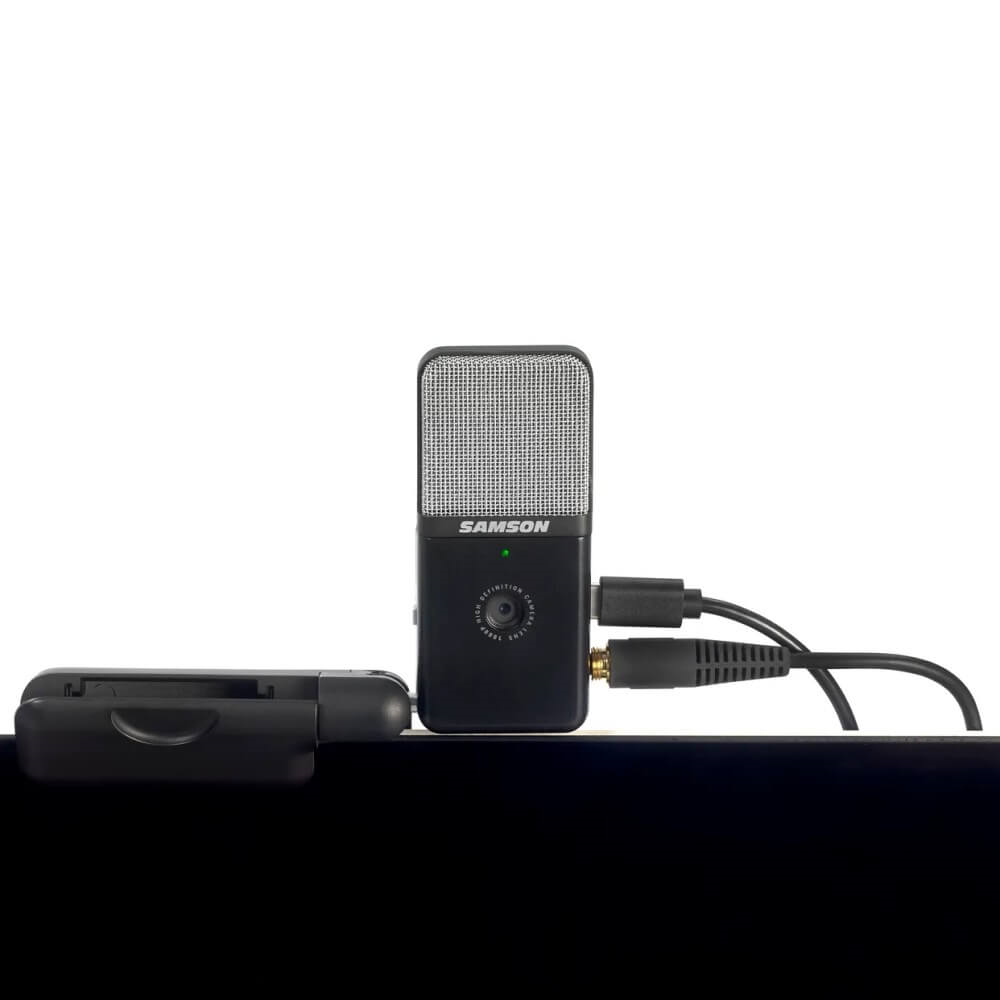 Samson Go Mic Video Portable Multi-Pattern USB Microphone with HD Webcam