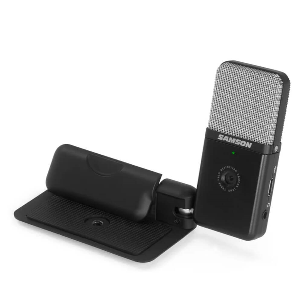 Samson Go Mic Video Portable Multi-Pattern USB Microphone with HD Webcam