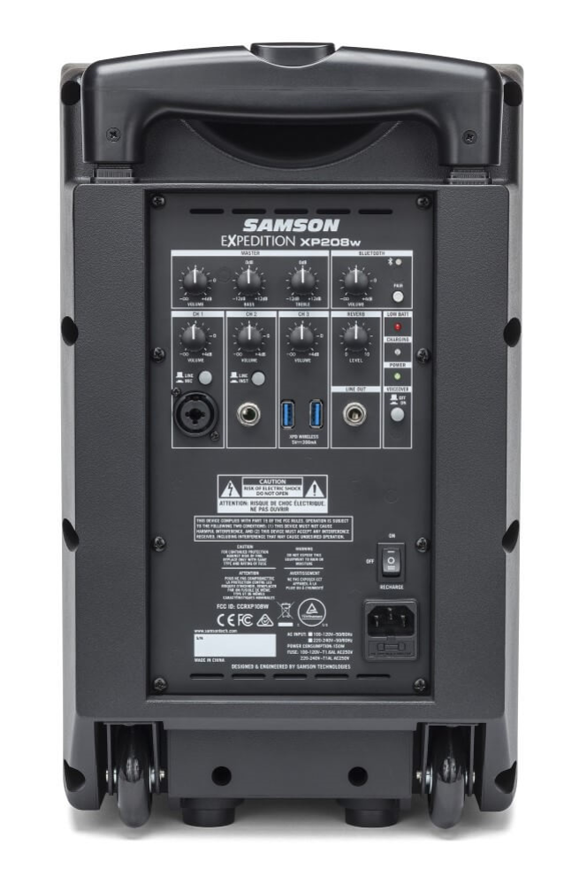 Samson XP208w 200W Portable PA System with Bluetooth + Wireless Handheld Microphone