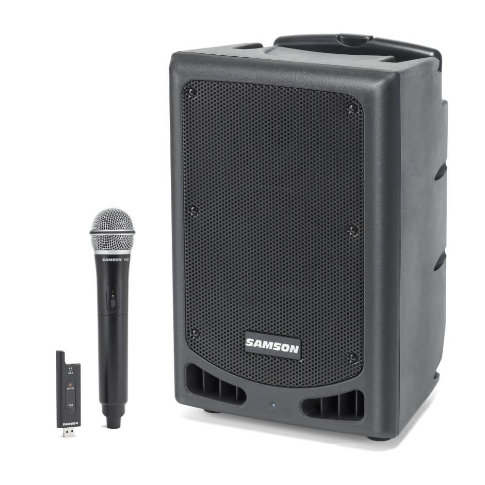 Samson XP208w 200W Portable PA System with Bluetooth + Wireless Handheld Microphone
