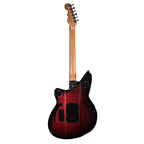 Reverend Airsonic W MRBU electric guitar with a metallic red finish, roasted maple neck, and pau ferro fingerboard.