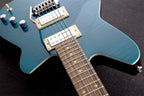 Reverend Kingbolt RA Electric Guitar in Flame Maple Trans Turquoise