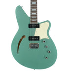 Reverend Airwave 12-string electric guitar with metallic alpine finish and pau ferro fretboard, showcasing the sleek body and headstock.