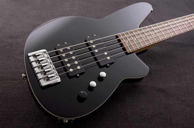 Reverend Mercalli 5-String Electric Bass Guitar Midnight Black