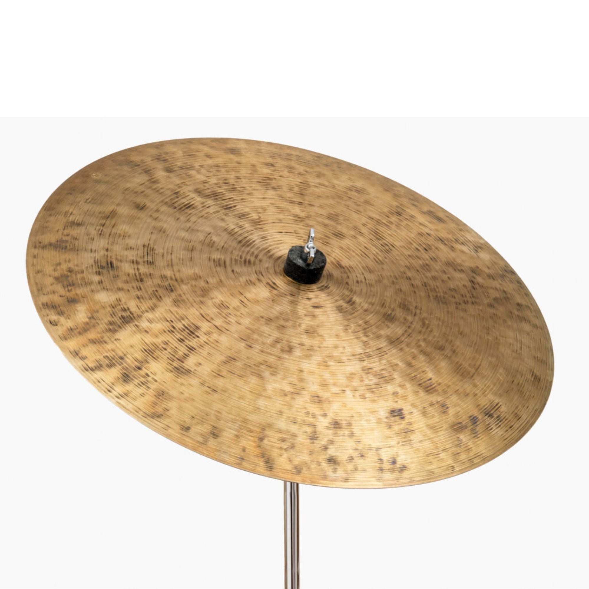 Istanbul Agop 30th Anniversary 20-inch flat ride cymbal, single cymbal from the Istanbul brand, showcasing its detailed surface finish.