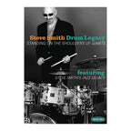 Steve Smith Drum Legacy DVD and CD set featuring images of the drum instructional materials and packaging.