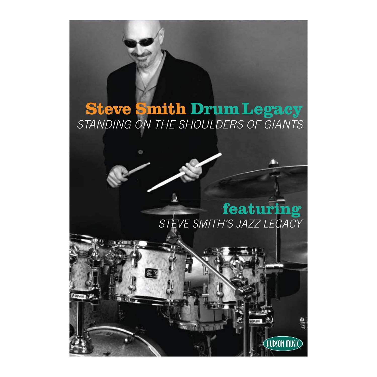 Steve Smith Drum Legacy DVD and CD set featuring images of the drum instructional materials and packaging.