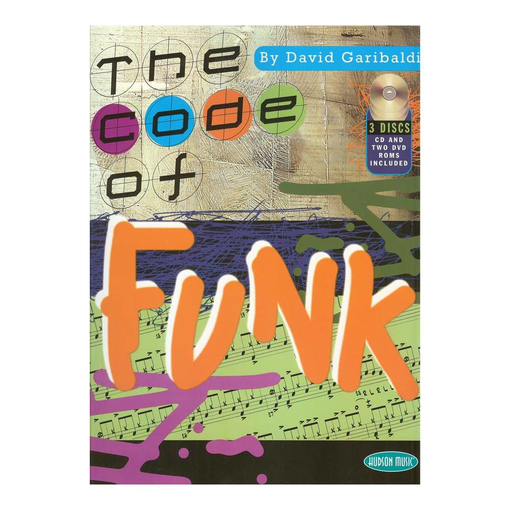D Garibaldi's "The Code of Funk" CD-DVD pack, featuring drum techniques and lessons for musicians.