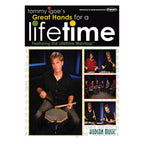 Tommy Igoe Great Hands for a Lifetime drum DVD, showing a cover image with drumsticks and instructional details.