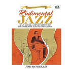 Rudimental Jazz drum book and CD by Joe Morello, featuring jazz rhythms and drum exercises for learning and practice.