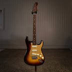 Fender Custom Shop 1957 Stratocaster RW Deluxe Closet Classic electric guitar with wide-fade 2-tone sunburst finish, maple neck and pickups.