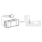 Xvive P1 portable phantom power supply for microphones, compact microphone accessory with power and connectivity ports.