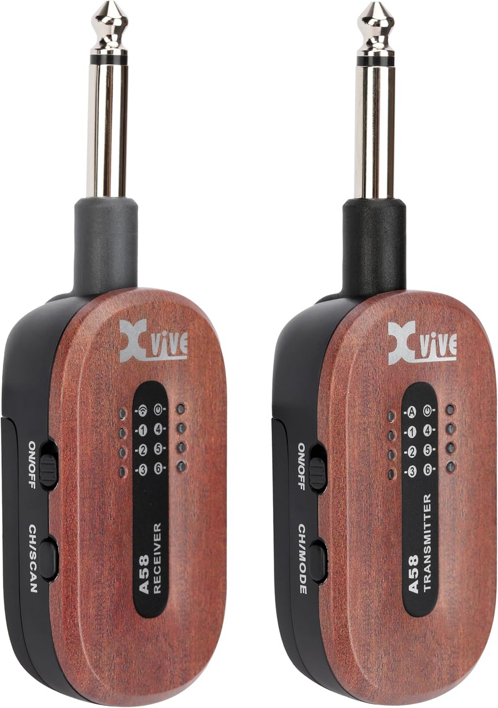 Xvive A58 Guitar Wireless System (5.8Ghz) - Mahogany