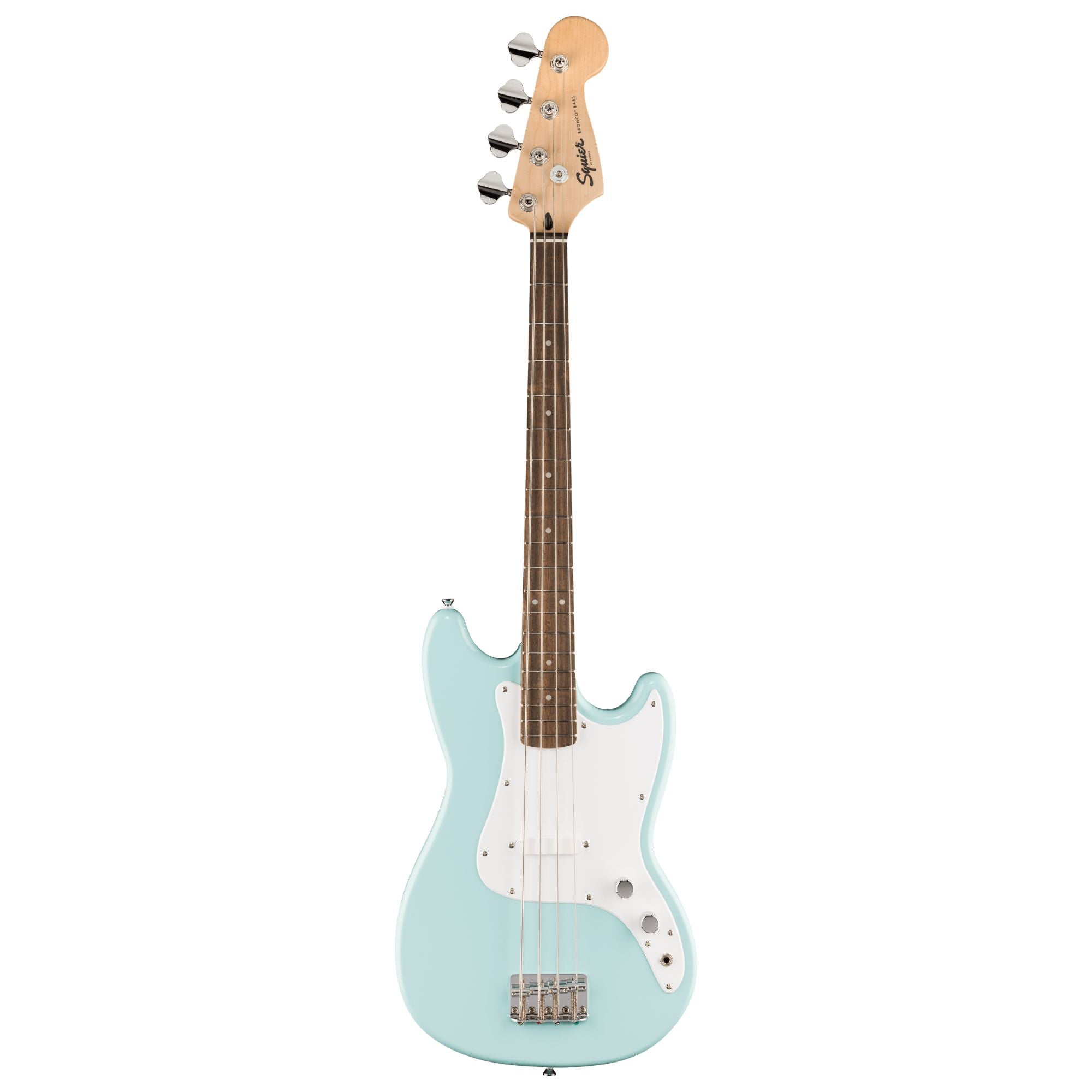 Squier Sonic Bronco Bass Laurel Fingerboard White Pickguard - Daphne Blue