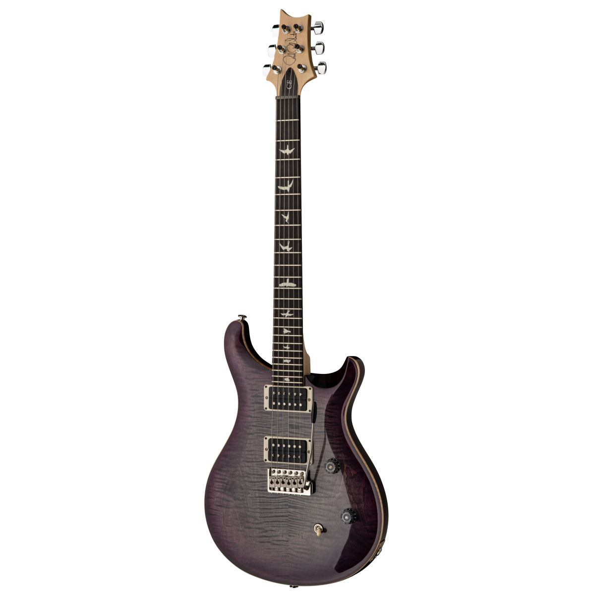 PRS CE24 Electric Guitar in Faded Grey Black Purple Burst