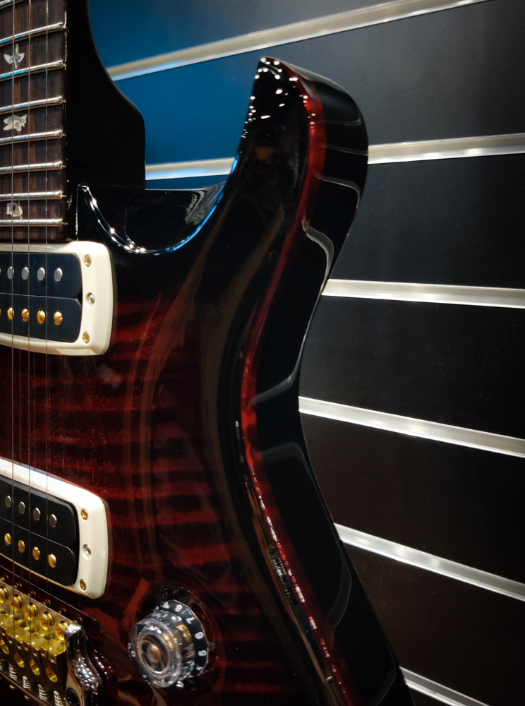 PRS USA Custom 24-08 Pattern Thin Electric Guitar with 10 Top in Fire Smokeburst