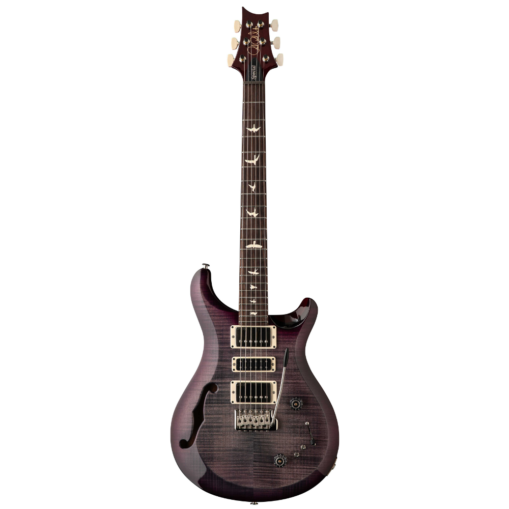 PRS S2 Special Semi Hollow Electric Guitar - Faded Grey Black Purple Burst