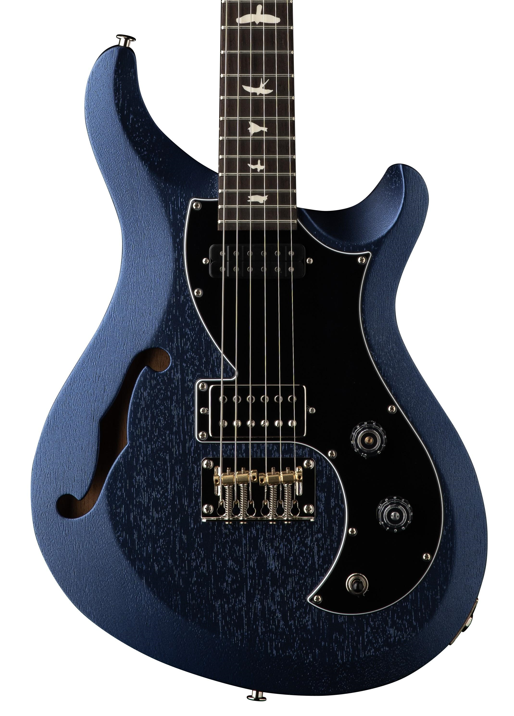 PRS S2 Vela Semi Hollow Satin Electric Guitar Metallic Midnight