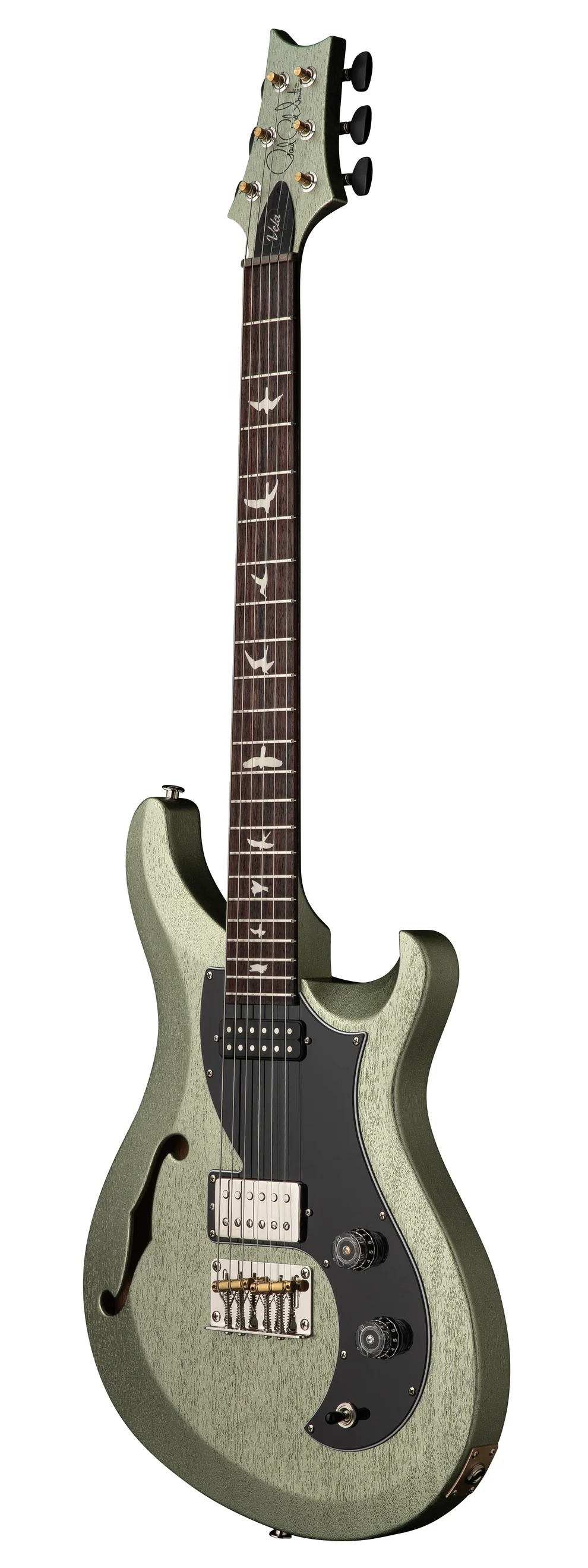 PRS S2 Vela Semi Hollow Satin Electric Guitar Mavis Mint Metallic