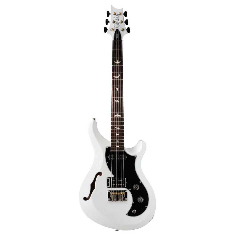 PRS S2 Vela Semi Hollow Satin Electric Guitar Pearl White