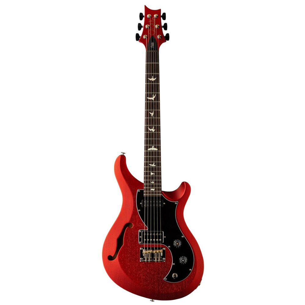 PRS S2 Vela Semi Hollow Satin Electric Guitar Red Apple Metallic