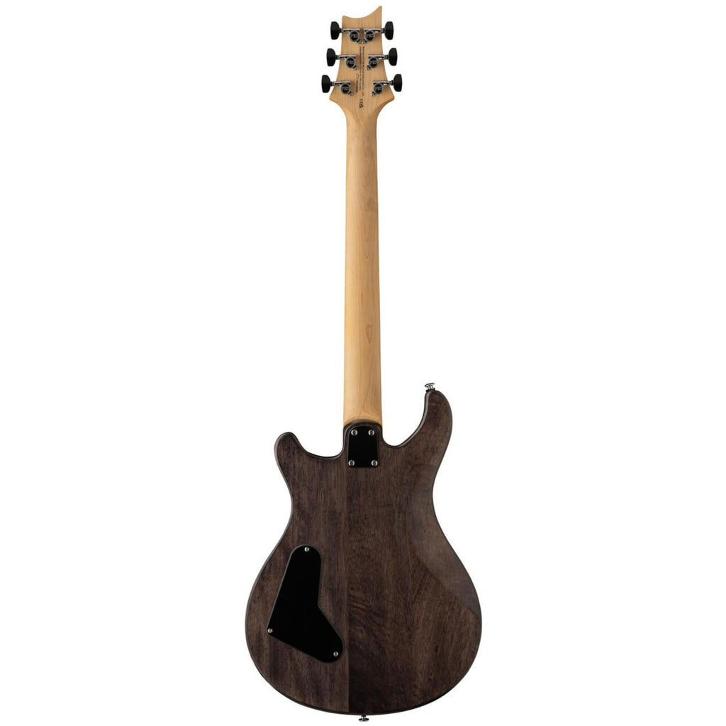PRS SE CE24 Standard Satin Stoptail electric guitar in Charcoal with a sleek body and dual humbuckers.