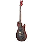 PRS SE Studio electric guitar in Charcoal Cherry Burst finish, showcasing its sleek body and dual humbucker pickups.