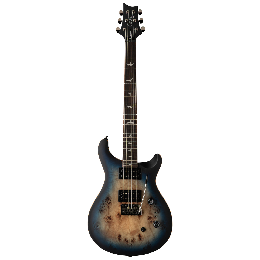 PRS SE Custom 24-08 Poplar Burl - Lake Blue Midnight Burst