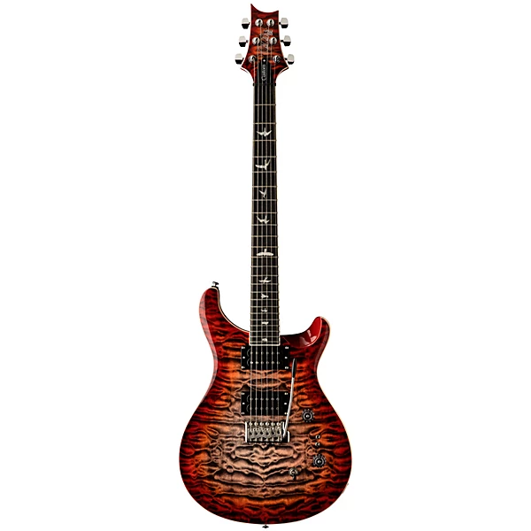 PRS SE Custom 24-08 Quilt Electric Guitar - Charcoal Cherry Burst
