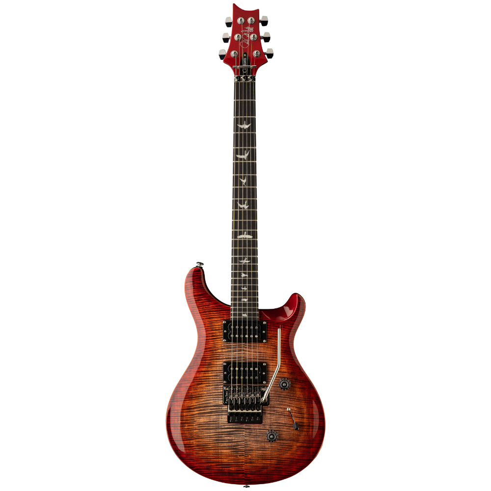 PRS SE Custom 24 Floyd Electric Guitar - Charcoal Cherry Burst