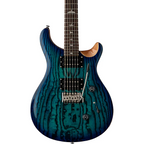 PRS SE Custom 24-08 Swamp Ash Burl - Lake Blue w/ Natural Back