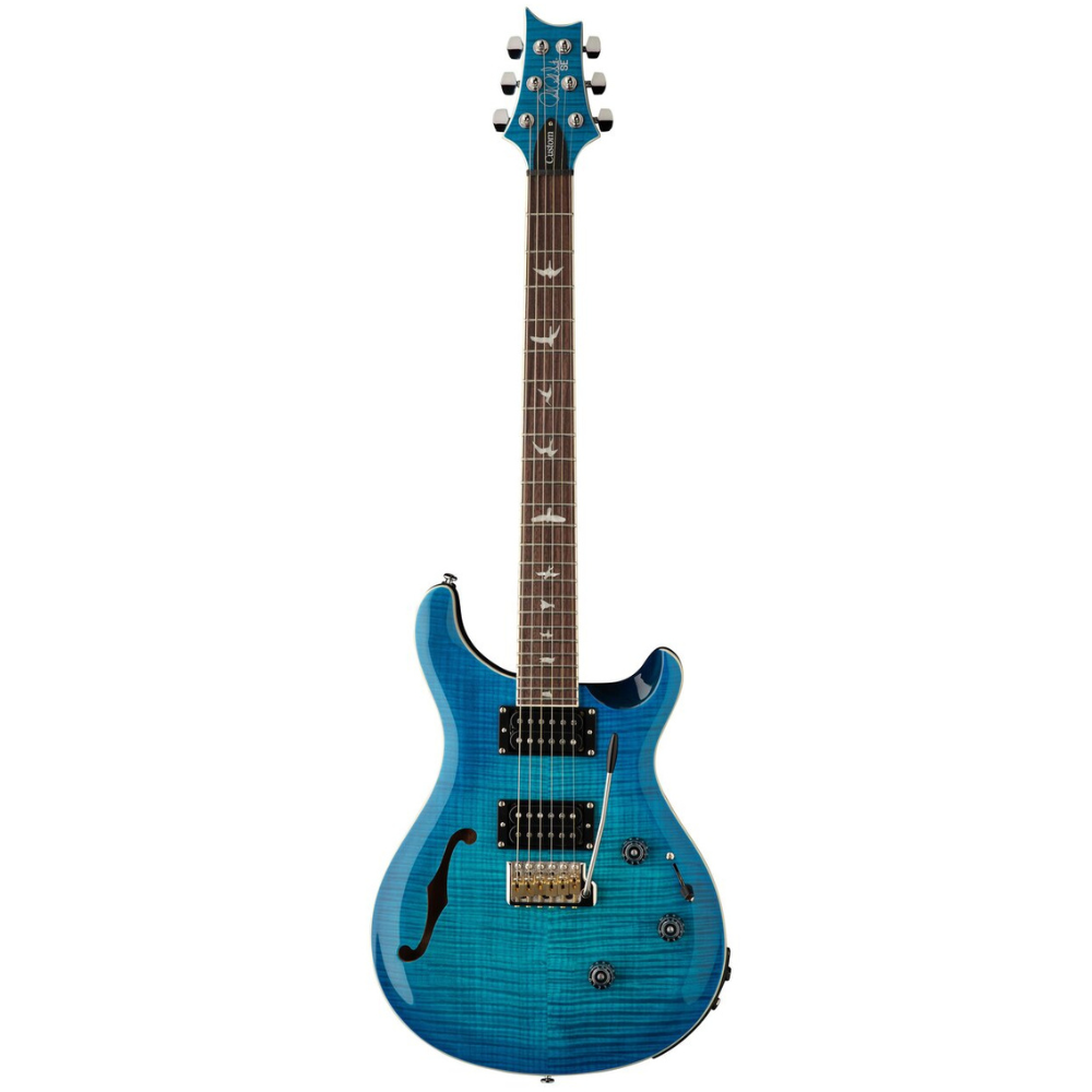 PRS SE Custom 24 Semi Hollow Piezo Electric Guitar - Lake Blue