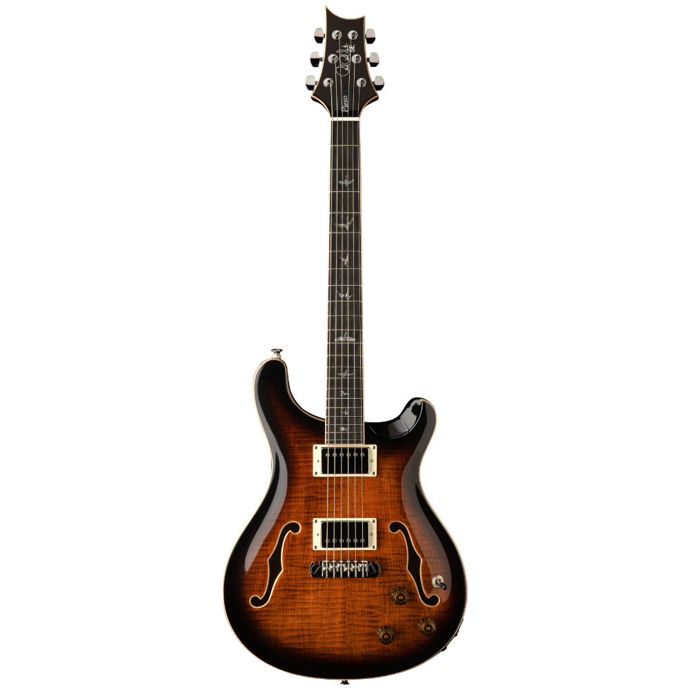 PRS SE Hollowbody II Piezo Electric Guitar - Orange Tiger Smoke Burst