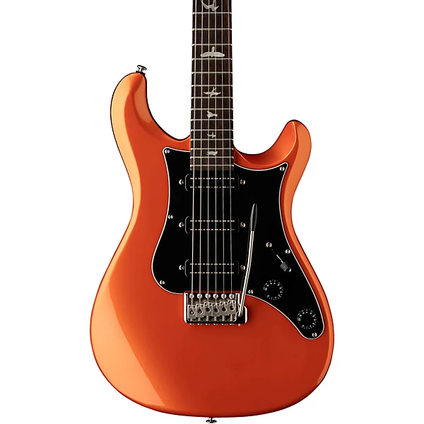 PRS NF3 Rosewood Electric Guitar with metallic orange finish, rosewood fingerboard, and sleek design.
