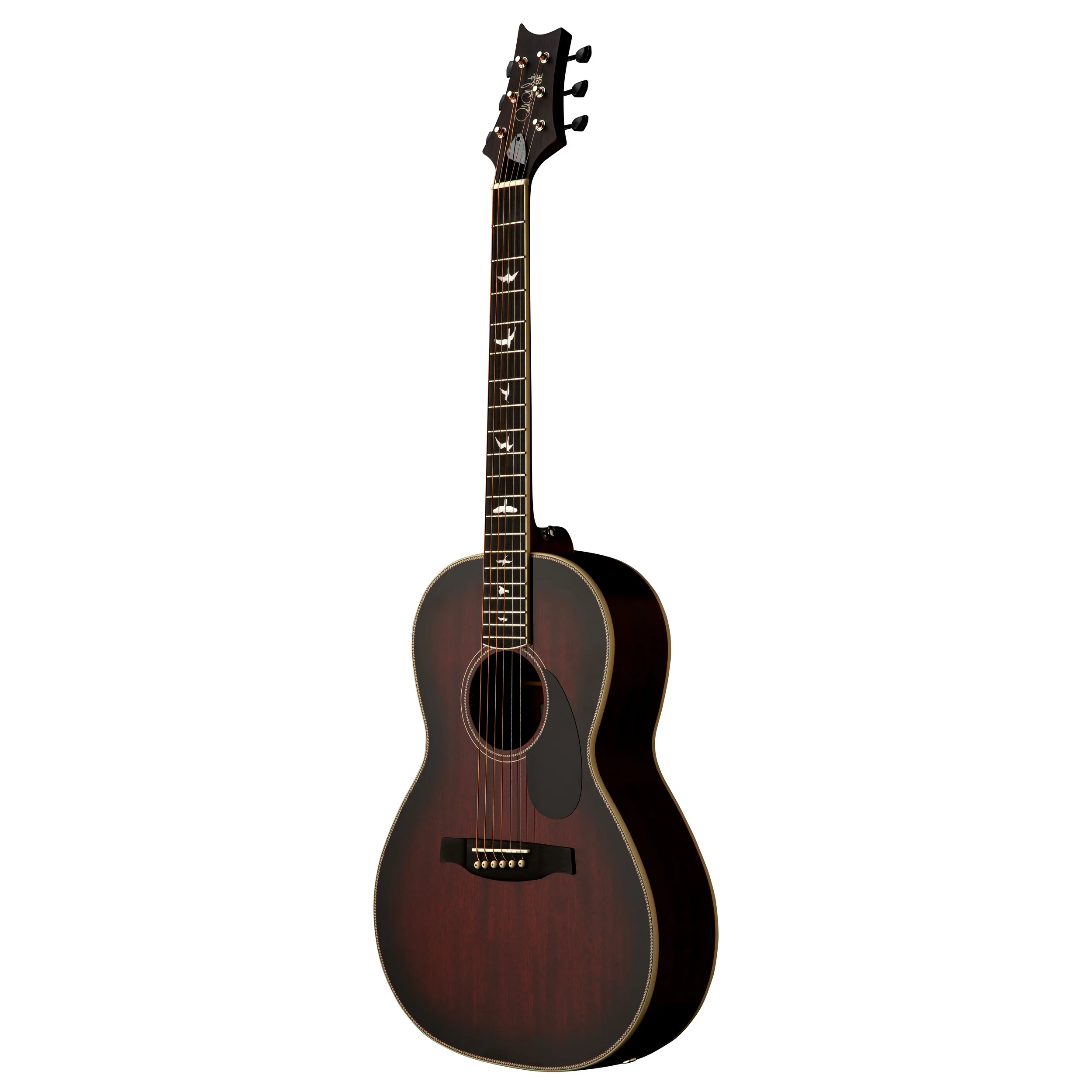 PRS SE P20E Parlor Acoustic Guitar - Fire Red Burst (Gloss Top/Satin Back)