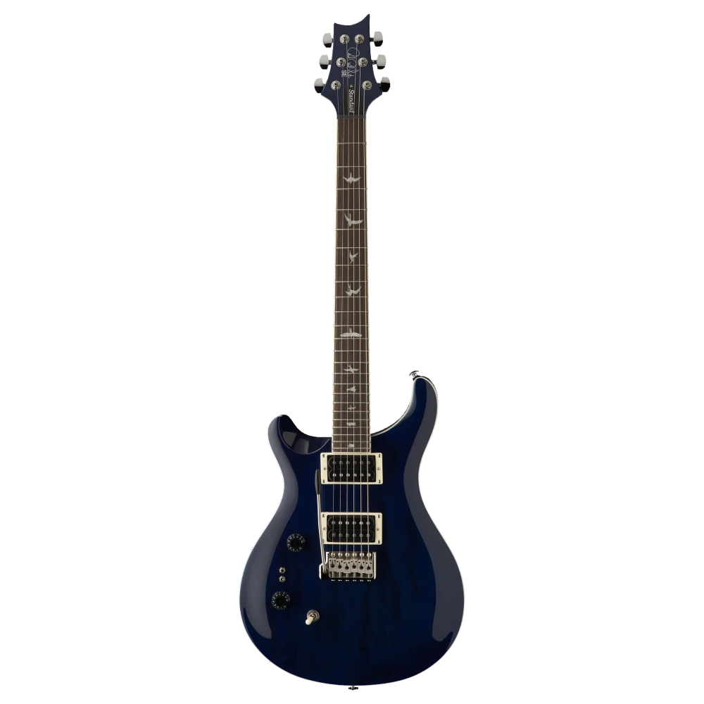 PRS SE Standard 24 08 Left Handed Electric Guitar in Translucent Blue