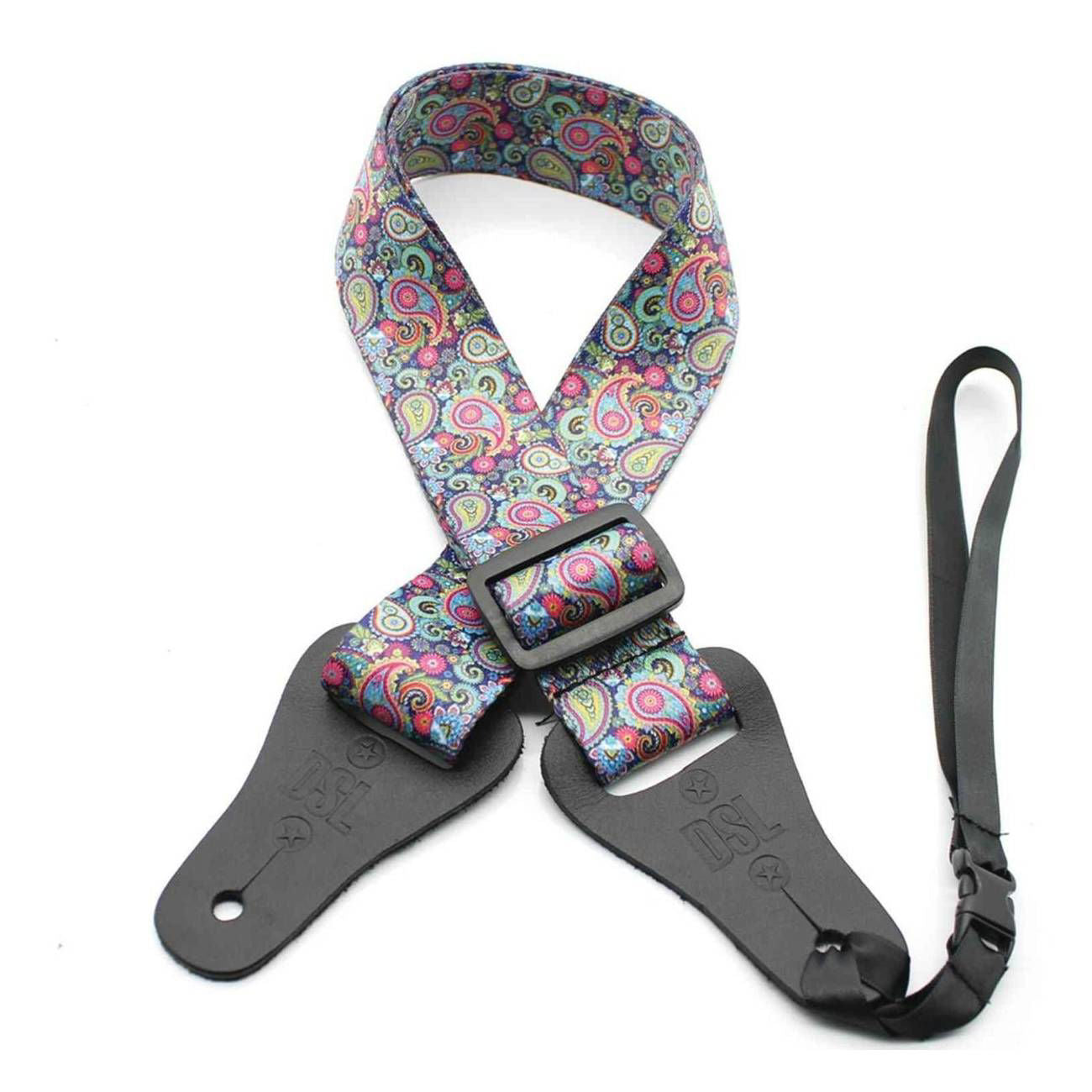 DSL Straps Bluegrass Series Poly Ukulele Strap 1.5in - Pais Purple