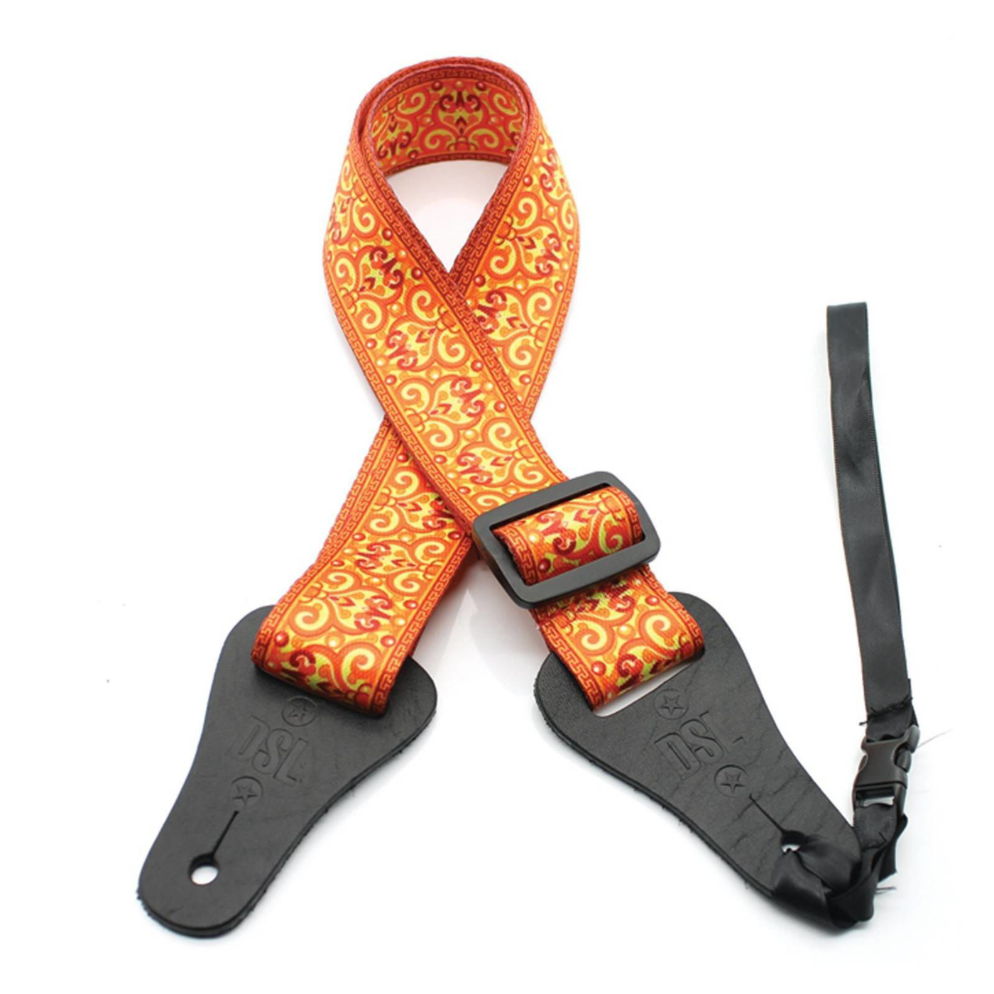 DSL Straps Bluegrass Series Poly Ukulele Strap 1.5in - SW-ORANGE