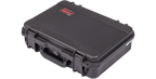 SKB 3I-1813-5B-C bass guitar amplifier head hard case showing rugged black exterior and secure handle for protection and transport.