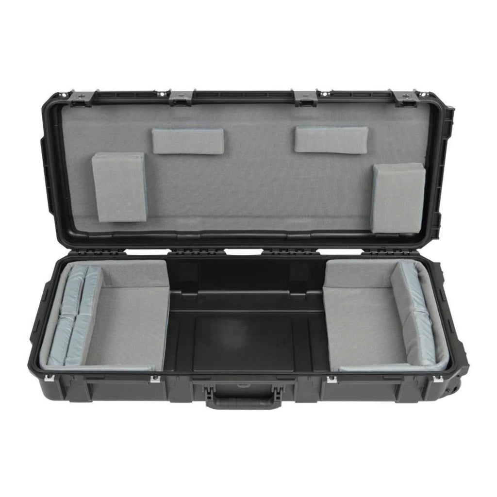 SKB iSeries 49-note keyboard case with padded interior and durable exterior for secure transport of musical keyboards.
